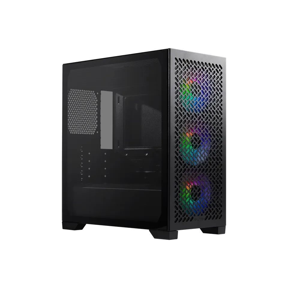 Cooler Master Elite 302 Tempered Glass Black Cooler Master Elite 302 Tempered Glass Black