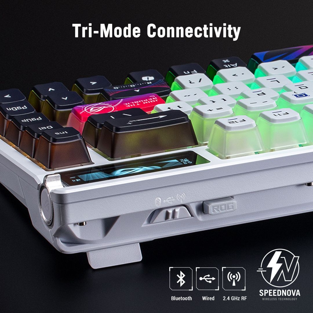 Asus ROG Azoth Extreme Wireless Bluetooth Gaming keyboard White US Asus ROG Azoth Extreme Wireless Bluetooth Gaming keyboard White US
