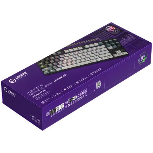 LORGAR Azar 514TKL RGB Mechanical Gaming Keyboard White US