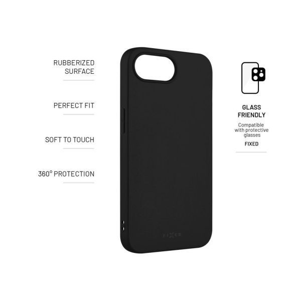 FIXED ReStory TPU tok Apple iPhone 16e készülékhez, fekete