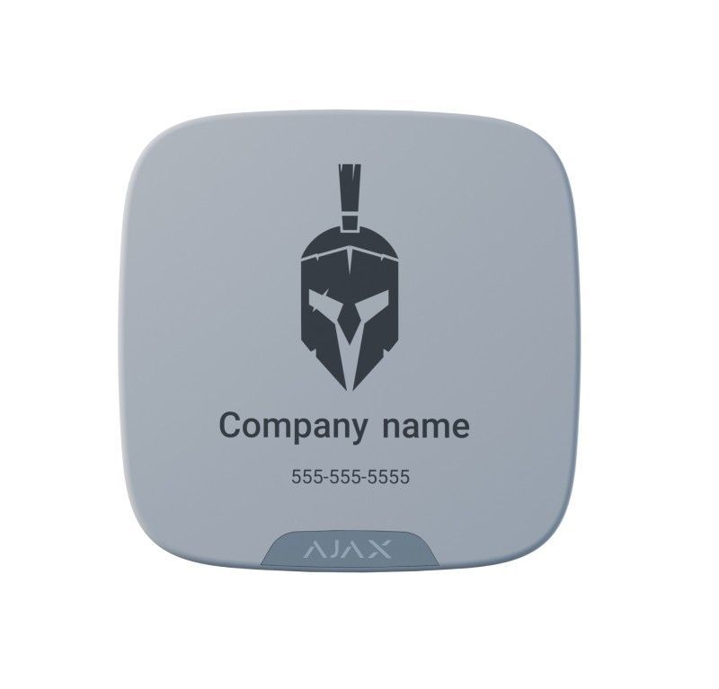 AJAX Logózható előlap StreetSiren DoubleDeck kültéri szirénához; fehér AJAX Logózható előlap StreetSiren DoubleDeck kültéri szirénához; fehér