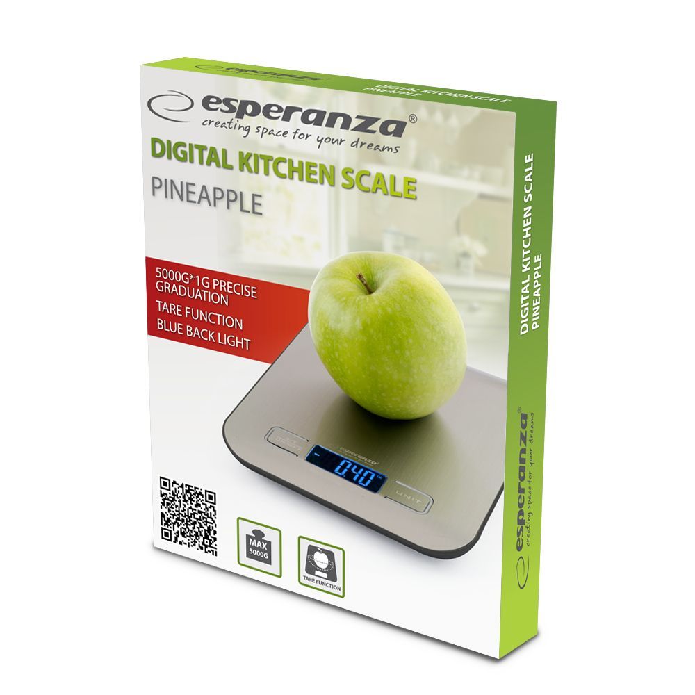 Esperanza EKS001 Digital Kitchen Scale Pineapple