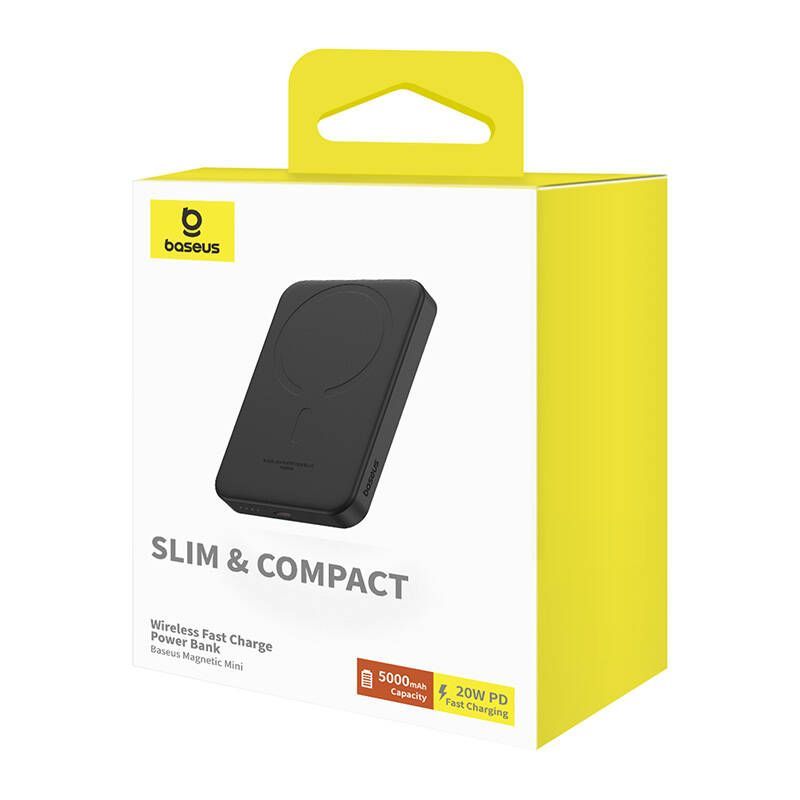 Baseus Magnetic Mini 5000mAh PowerBank Black Baseus Magnetic Mini 5000mAh PowerBank Black