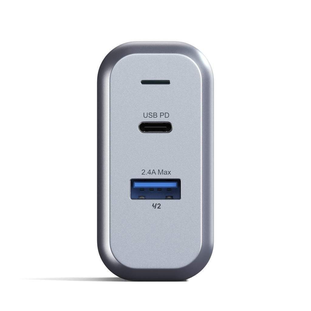 Satechi 30W Dual-Port Wall Charger Space Gray Satechi 30W Dual-Port Wall Charger Space Gray