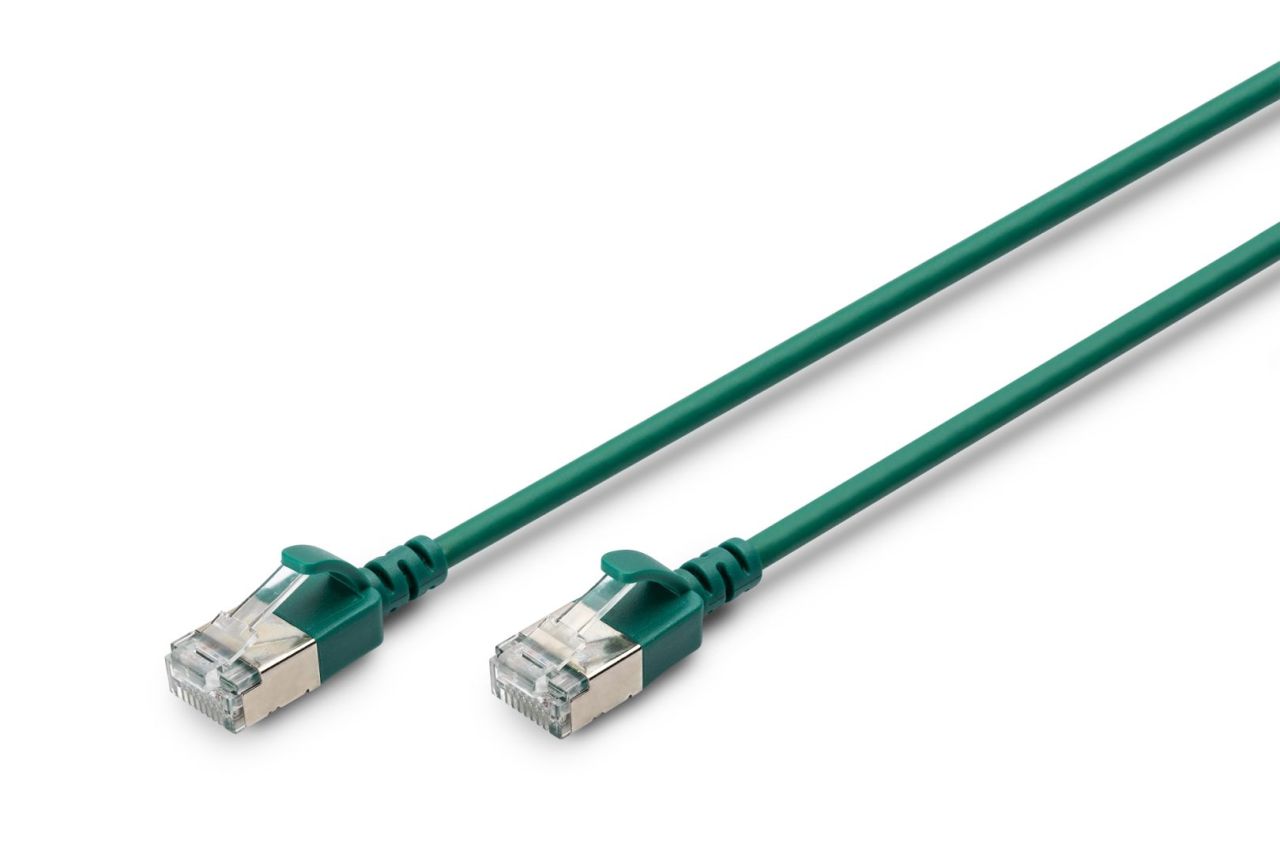 Digitus CAT6A F-FTP Patch Cable 3m Green Digitus CAT6A F-FTP Patch Cable 3m Green