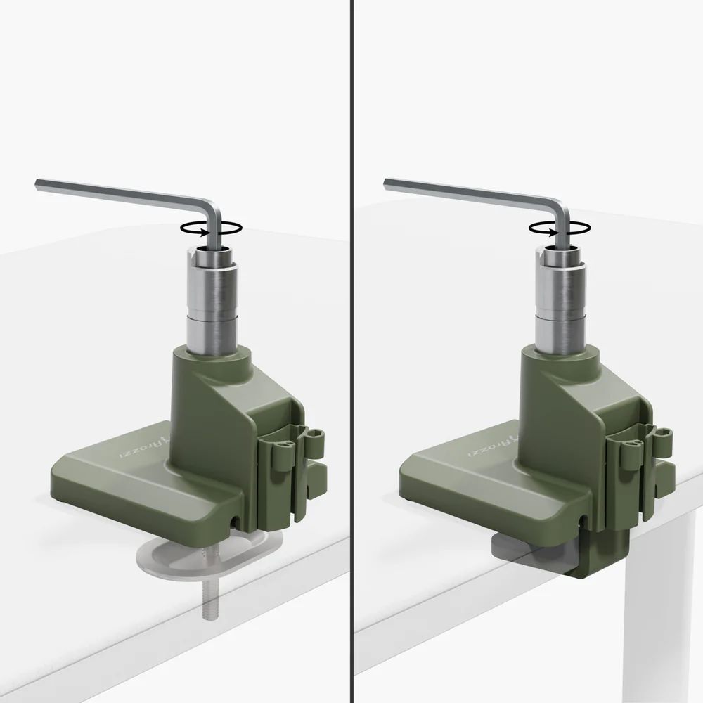 Arozzi Alzare Neo Single Gas Spring Monitor Arm Forest Green