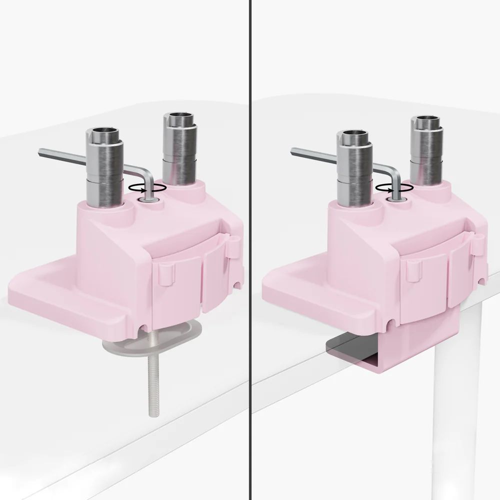 Arozzi Alzare Neo Duo Gas Spring Monitor Arm Pink