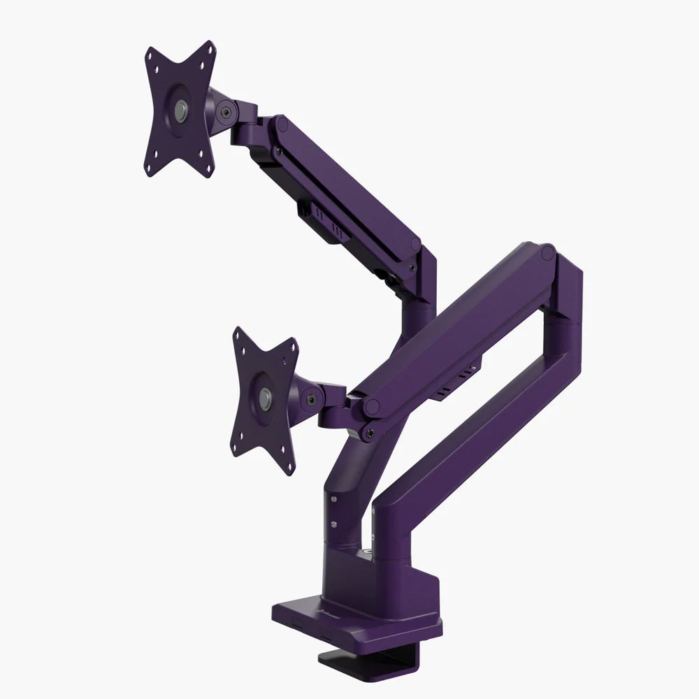 Arozzi Alzare Neo Duo Gas Spring Monitor Arm Purple