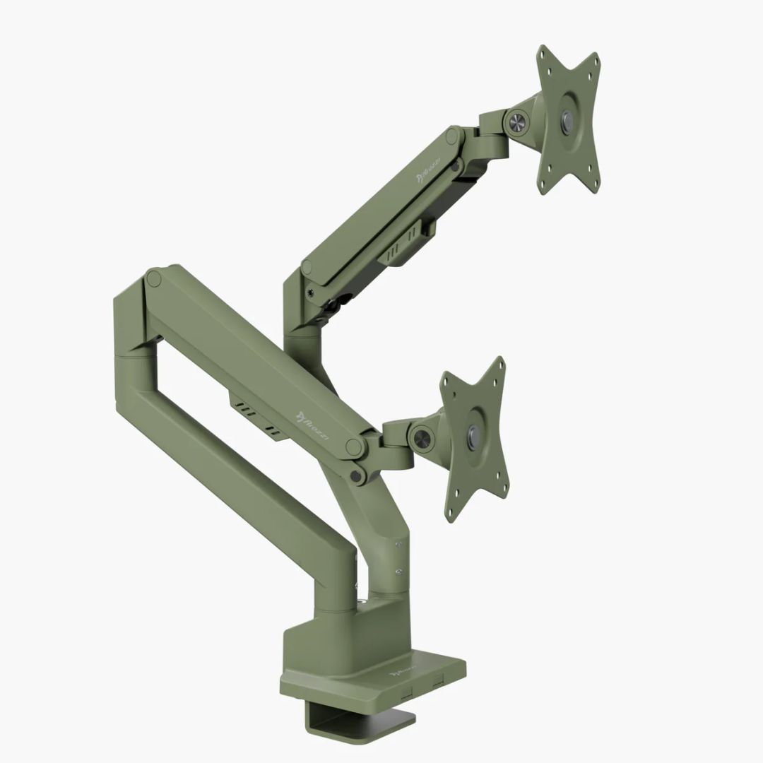 Arozzi Alzare Neo Duo Gas Spring Monitor Arm Forest Green