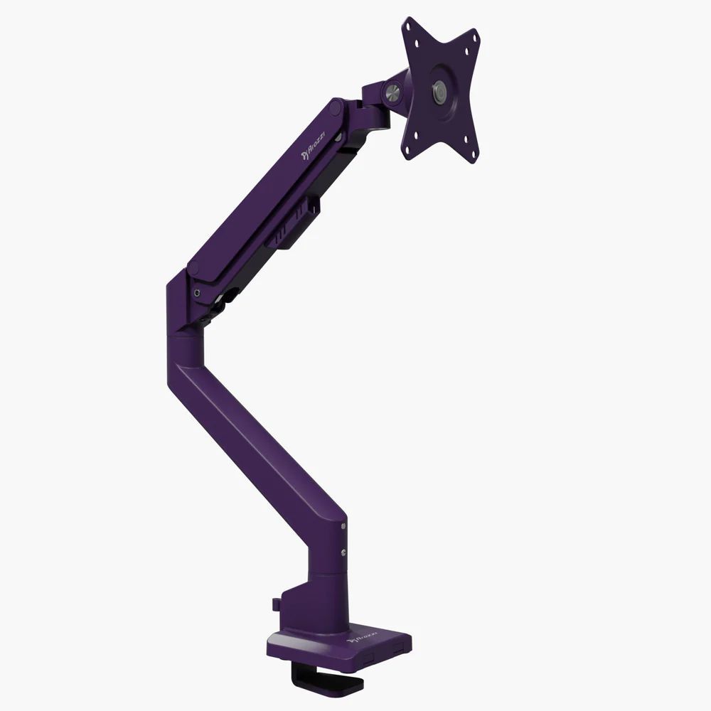 Arozzi Alzare Neo Single Gas Spring Monitor Arm Purple