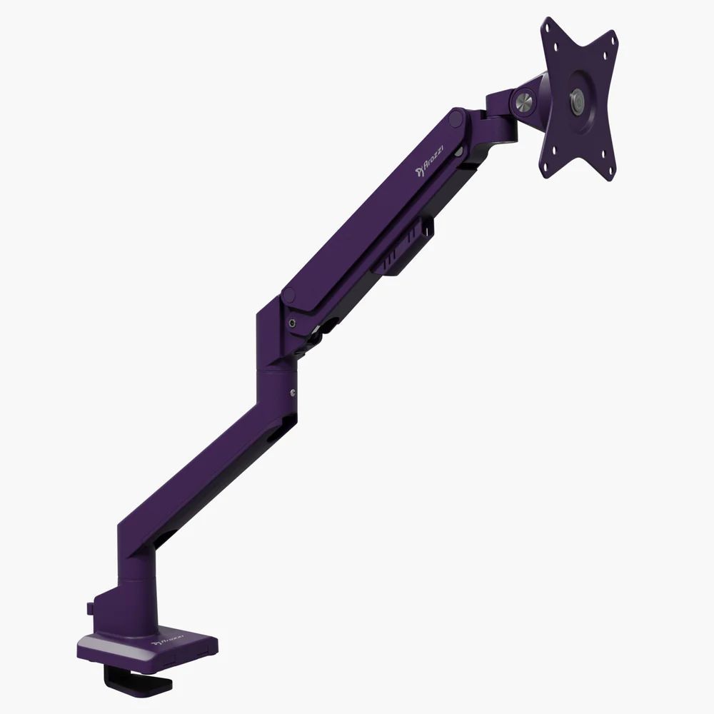 Arozzi Alzare Neo Single Gas Spring Monitor Arm Purple