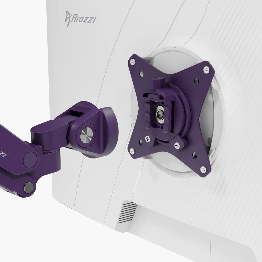 Arozzi Alzare Neo Single Gas Spring Monitor Arm Purple