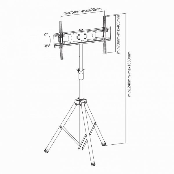 SBOX FST-846 Floor Fixed Mount 37"-70" Black SBOX FST-846 Floor Fixed Mount 37"-70" Black
