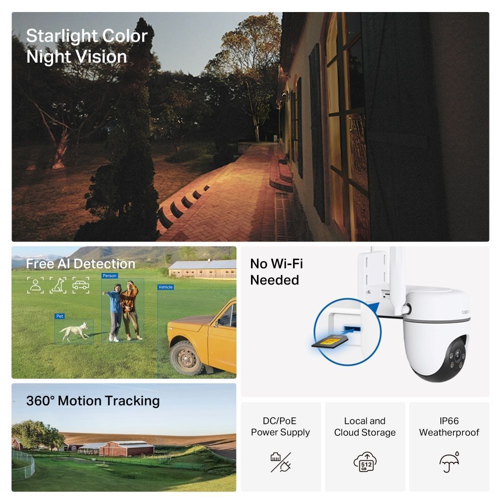 TP-Link TC40GW Outdoor Pan/Tilt 4G LTE Camera TP-Link TC40GW Outdoor Pan/Tilt 4G LTE Camera