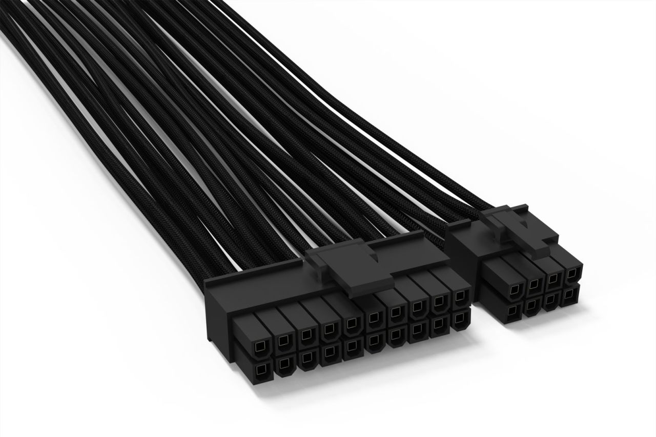 Be quiet! CB-6620 MB P20+4 Power Cable 0,6m Black Be quiet! CB-6620 MB P20+4 Power Cable 0,6m Black