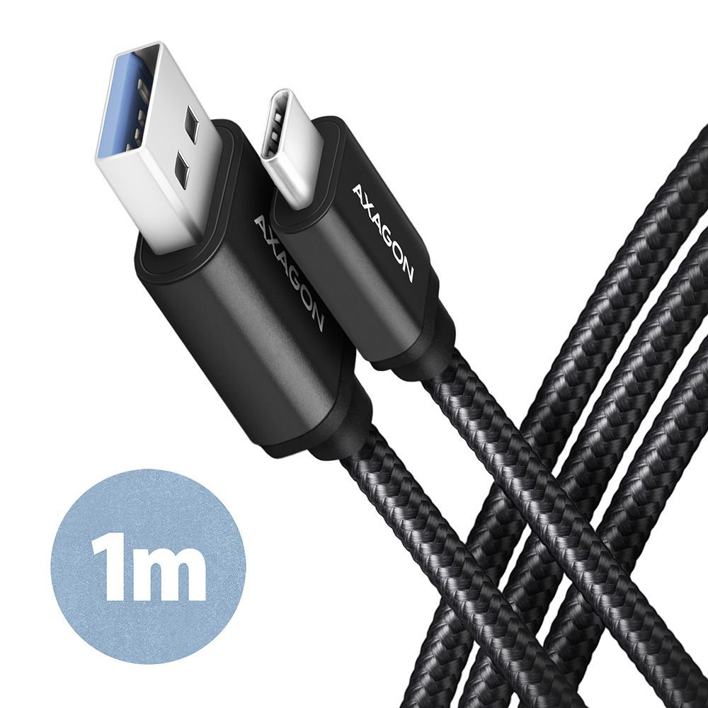AXAGON BUCM3-AM10AB Speed USB-C > USB-A 3.2 Gen 1 Cable 1m Black AXAGON BUCM3-AM10AB Speed USB-C > USB-A 3.2 Gen 1 Cable 1m Black