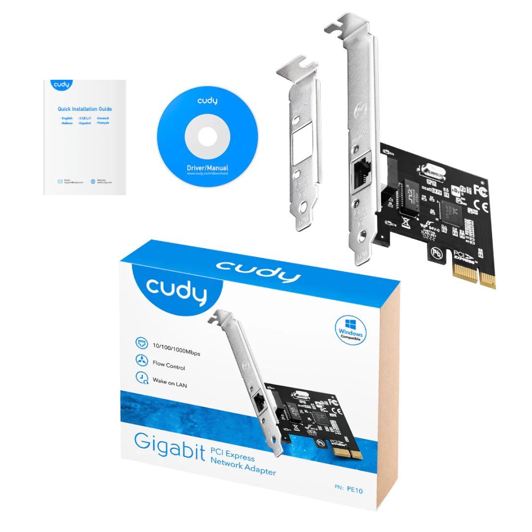 Cudy PE10 Gigabit PCI-E Ethernet Adapter Cudy PE10 Gigabit PCI-E Ethernet Adapter