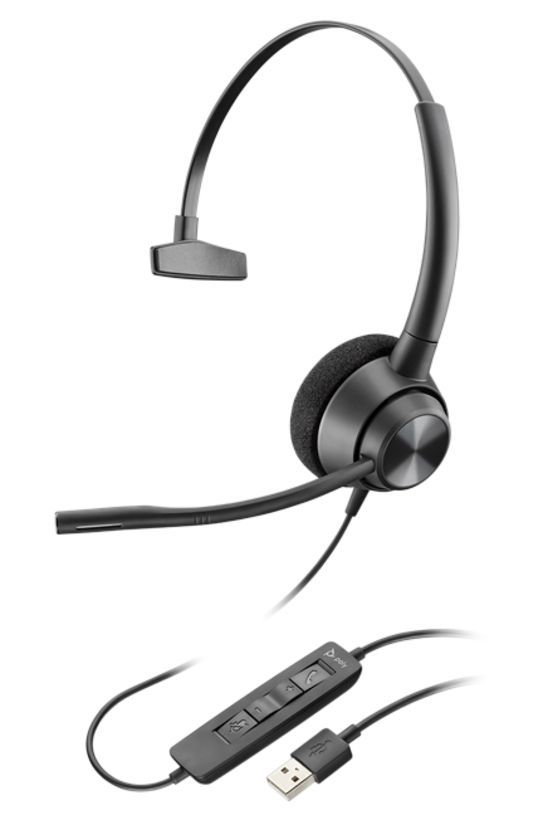 Poly Plantronics EncorePro 310 USB-A Headset Black Poly Plantronics EncorePro 310 USB-A Headset Black