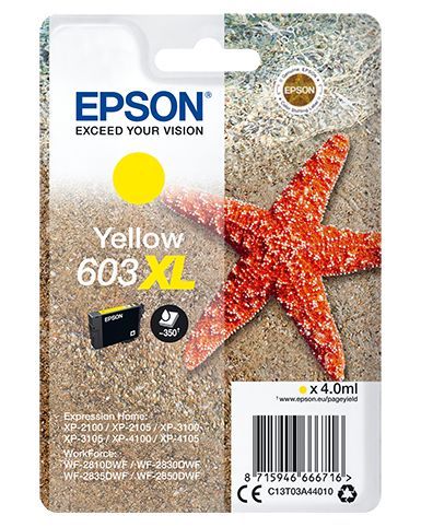 Epson T03A4 (603XL) Yellow tintapatron Epson T03A4 (603XL) Yellow tintapatron
