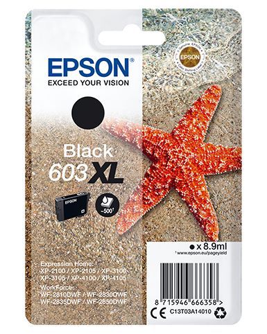 Epson T03A1 (603XL) Black tintapatron Epson T03A1 (603XL) Black tintapatron