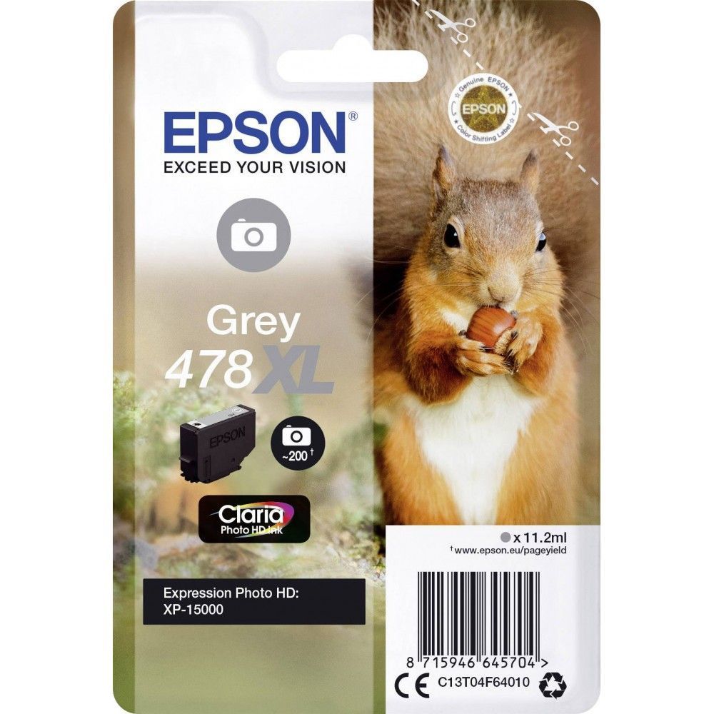 Epson T04F6 (478XL) Grey tintapatron Epson T04F6 (478XL) Grey tintapatron