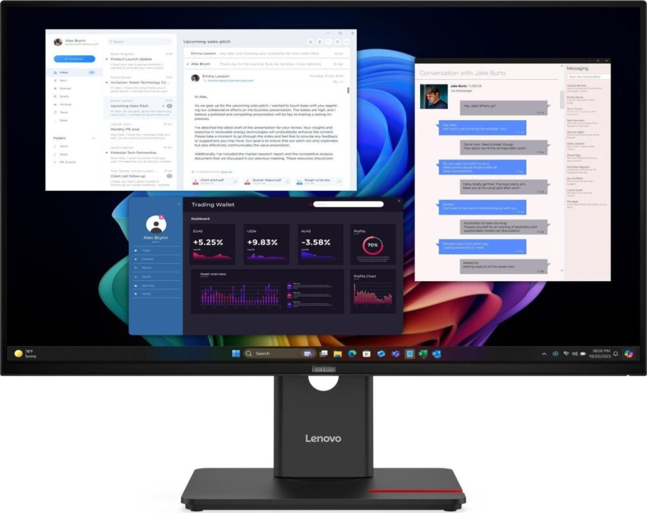 Lenovo 27" T27UD-40 IPS LED Lenovo 27" T27UD-40 IPS LED