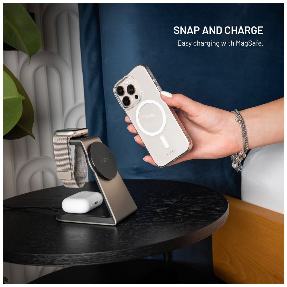 FIXED Magshell tok Apple iPhone 16 készülékhez, átlátszó FIXED Magshell tok Apple iPhone 16 készülékhez, átlátszó