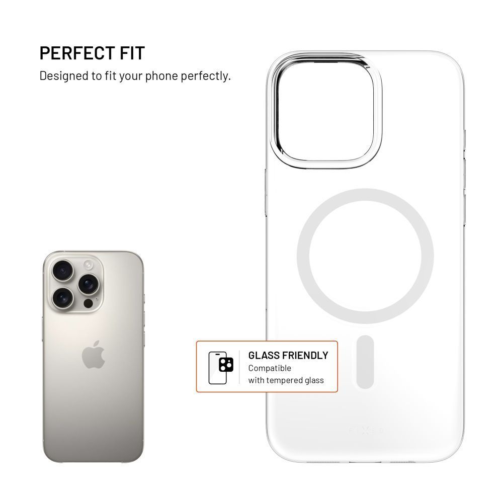 FIXED Magshell tok Apple iPhone 16 Pro készülékhez, átlátszó FIXED Magshell tok Apple iPhone 16 Pro készülékhez, átlátszó