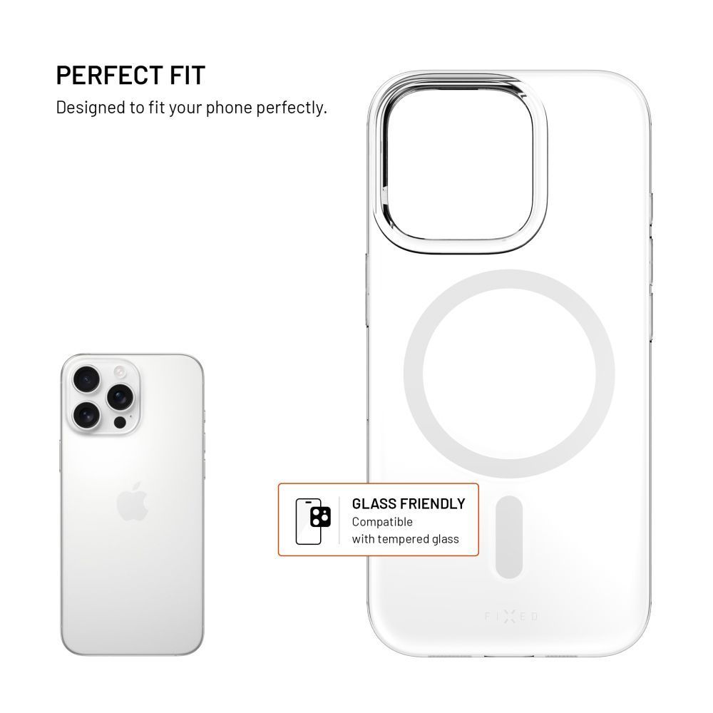 FIXED Magshell tok Apple iPhone 16 Pro Max készülékhez, átlátszó FIXED Magshell tok Apple iPhone 16 Pro Max készülékhez, átlátszó
