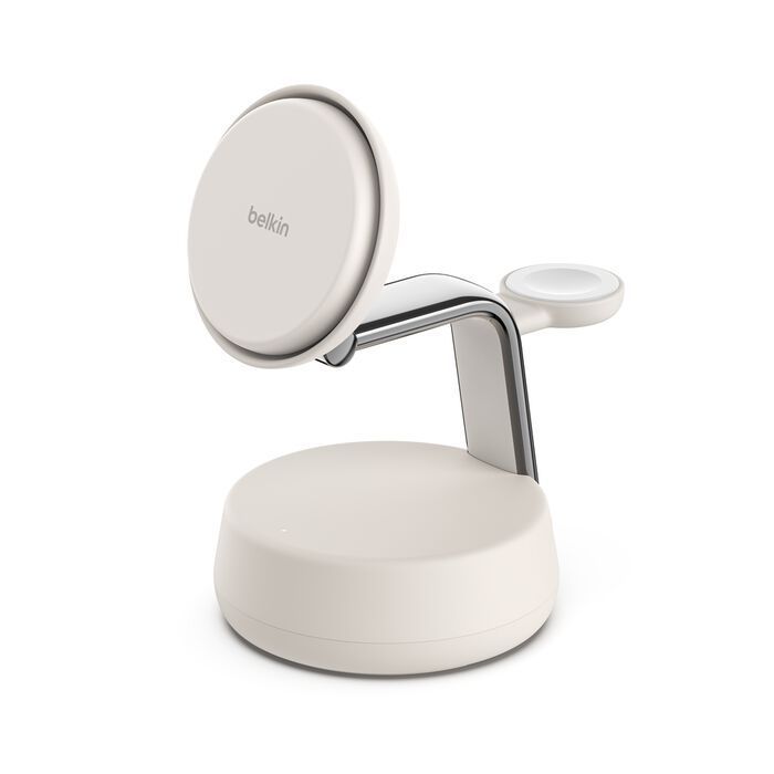 Belkin UltraCharge Pro 25W Qi2 3in1 Wireless Charger Sand Belkin UltraCharge Pro 25W Qi2 3in1 Wireless Charger Sand