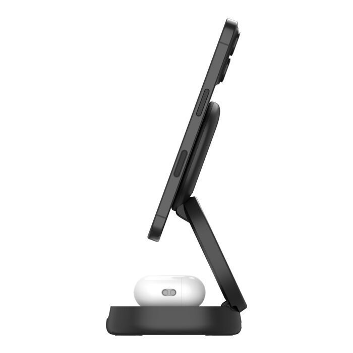 Belkin BoostCharge Pro 2-in-1 Wireless Charging Stand with Qi2 15W Black Belkin BoostCharge Pro 2-in-1 Wireless Charging Stand with Qi2 15W Black