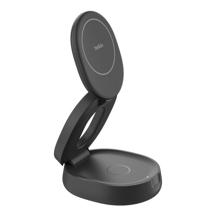 Belkin BoostCharge Pro 2-in-1 Wireless Charging Stand with Qi2 15W Black Belkin BoostCharge Pro 2-in-1 Wireless Charging Stand with Qi2 15W Black