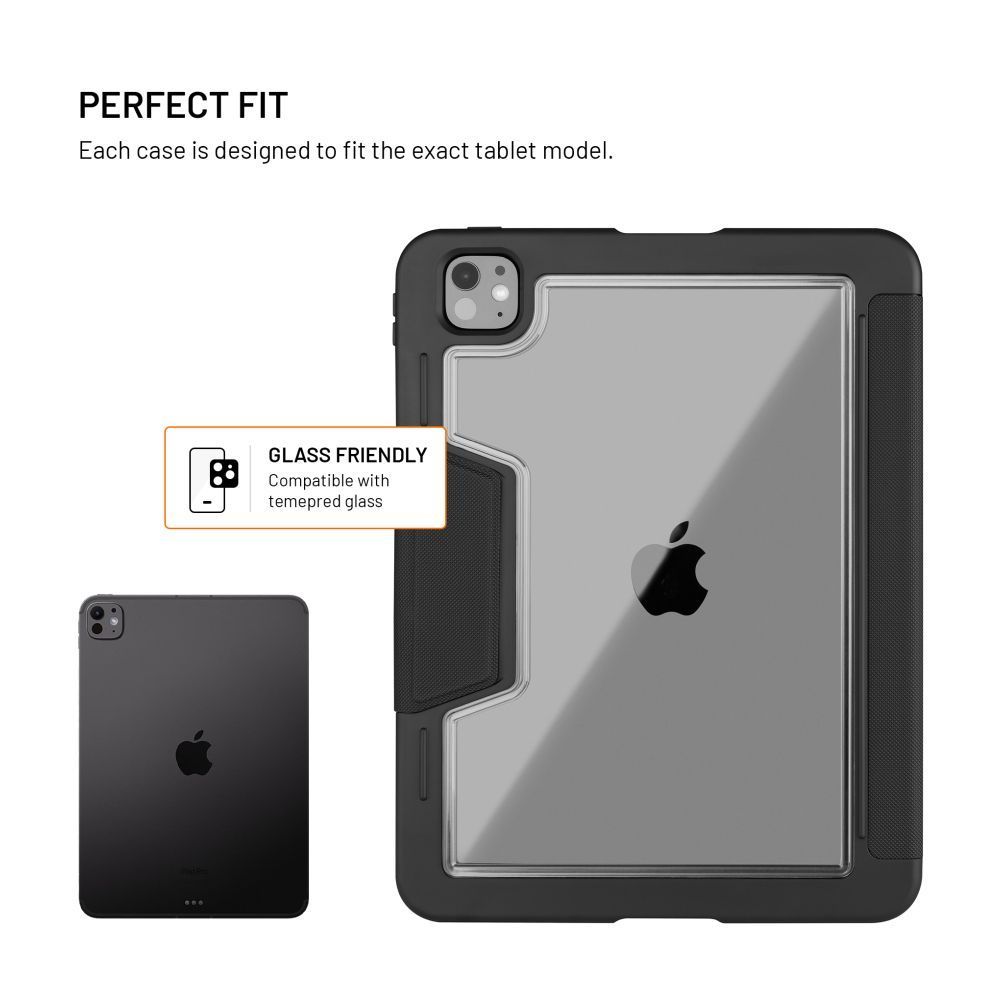 FIXED Tok Apple iPad Pro 12,9" (2018-2022)/iPad Air 13" (2024/2025) készülékhez, fekete