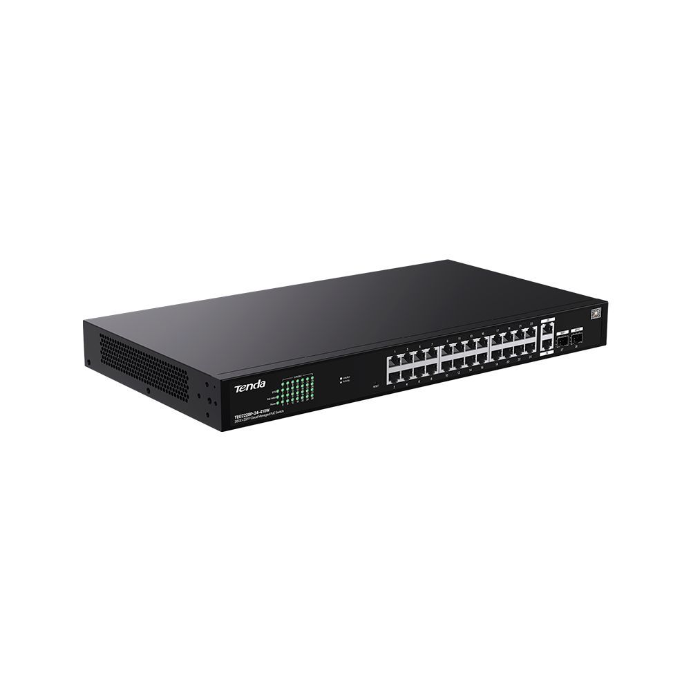 Tenda TEG2228P-24-410W 24-port PoE Switch Tenda TEG2228P-24-410W 24-port PoE Switch