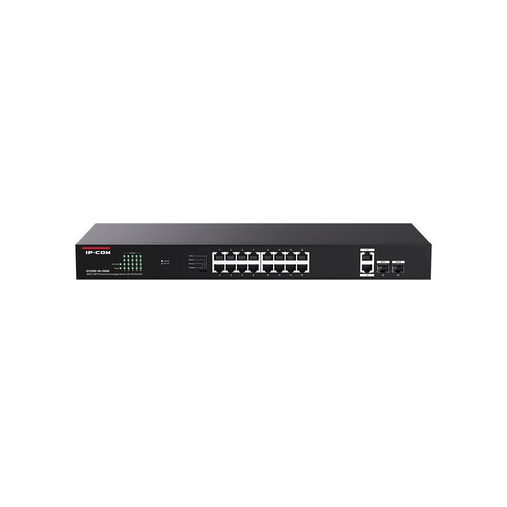 IP-COM G1120P-16-150W 18GE+2SFP Ethernet Unmanaged Switch With 16-Port PoE IP-COM G1120P-16-150W 18GE+2SFP Ethernet Unmanaged Switch With 16-Port PoE