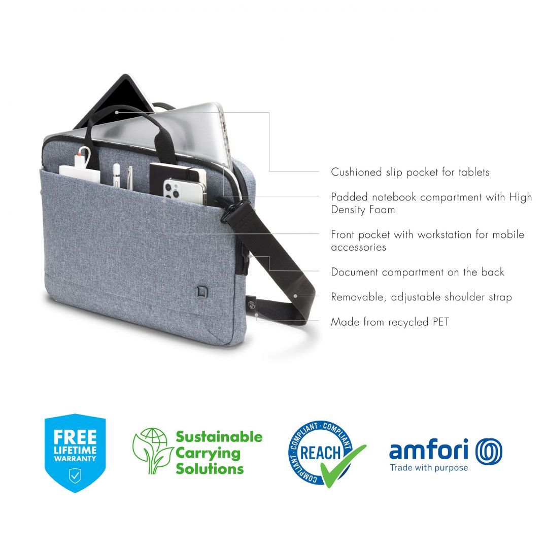 Dicota Laptop Case Slim Eco Motion 13,3" Blue Denim Dicota Laptop Case Slim Eco Motion 13,3" Blue Denim