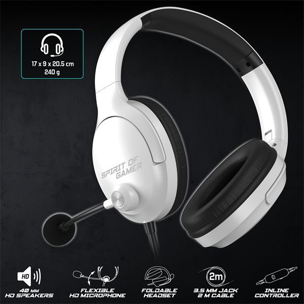 Spirit Of Gamer PRO H4 Gaming Headset White Spirit Of Gamer PRO H4 Gaming Headset White