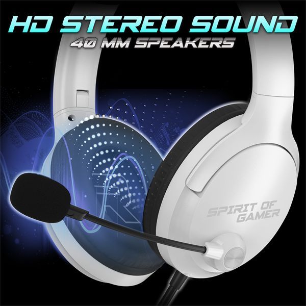 Spirit Of Gamer PRO H4 Gaming Headset White Spirit Of Gamer PRO H4 Gaming Headset White