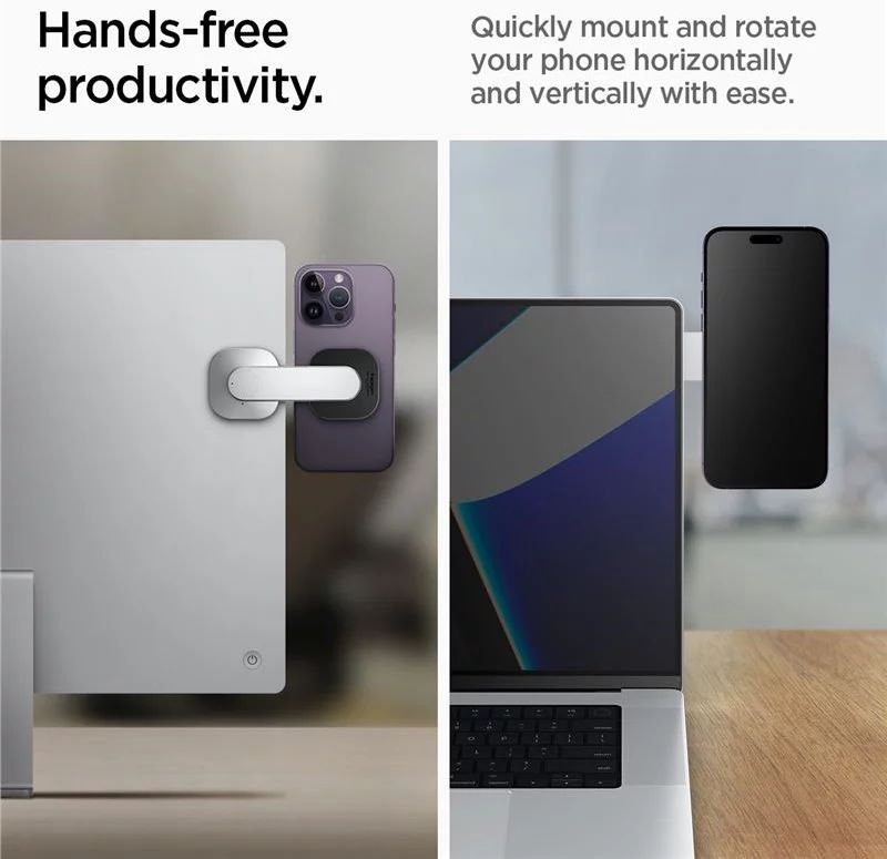 Spigen OneTap Monitor/Laptop Mount S312 Silver Spigen OneTap Monitor/Laptop Mount S312 Silver