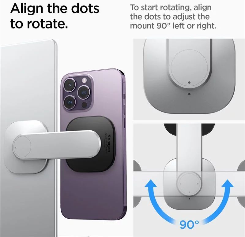 Spigen OneTap Monitor/Laptop Mount S312 Silver Spigen OneTap Monitor/Laptop Mount S312 Silver