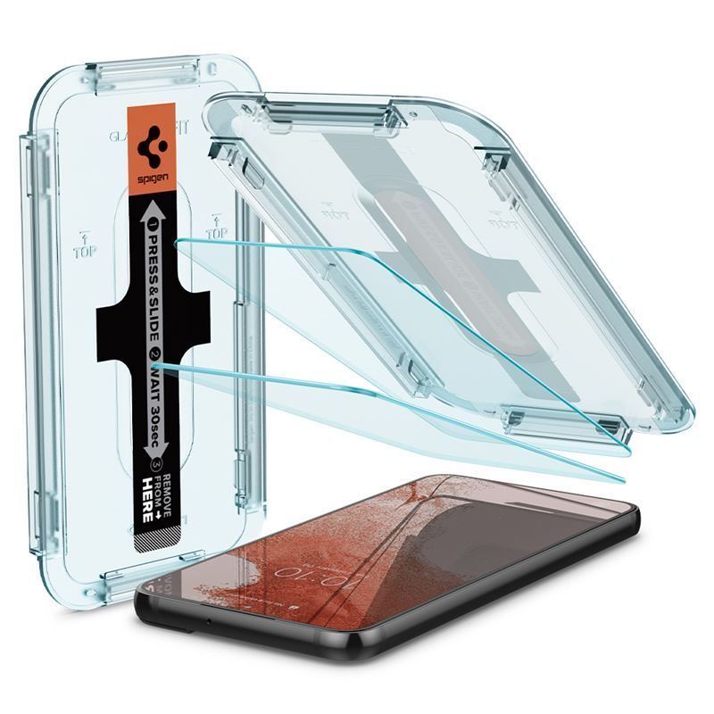 Spigen Glas.tR EZ Fit 2 Pack - Samsung Galaxy S22 Spigen Glas.tR EZ Fit 2 Pack - Samsung Galaxy S22