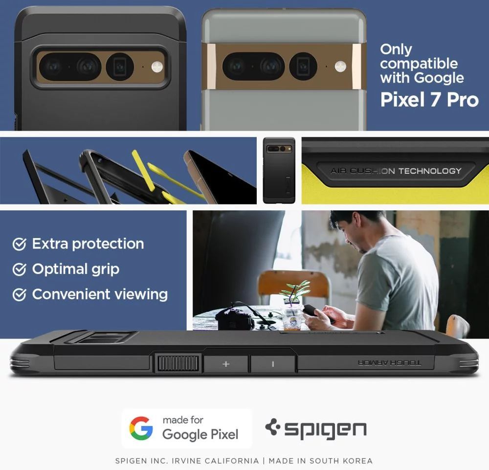 Spigen Tough Armor Google Pixel 7 Pro Black Spigen Tough Armor Google Pixel 7 Pro Black