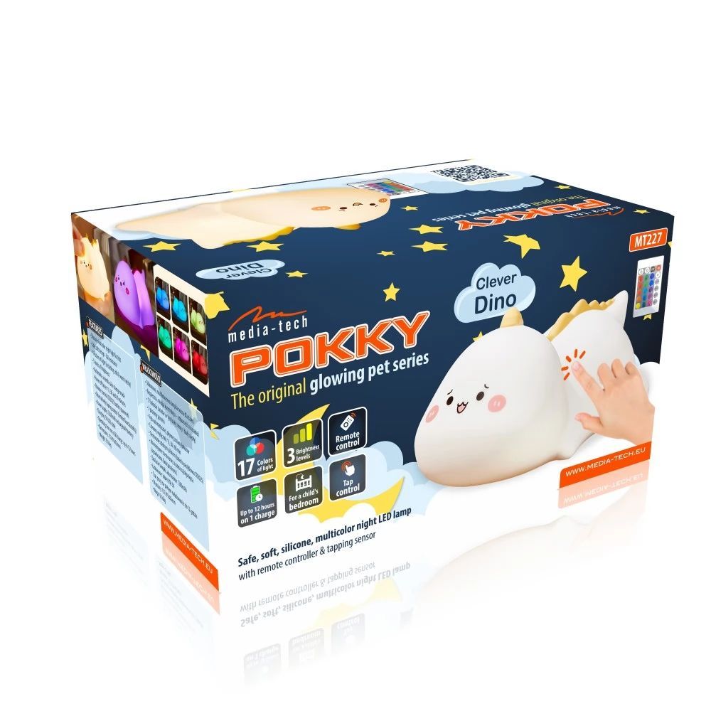 Media-Tech POKKY Clever Dino Night Light for Kids Media-Tech POKKY Clever Dino Night Light for Kids