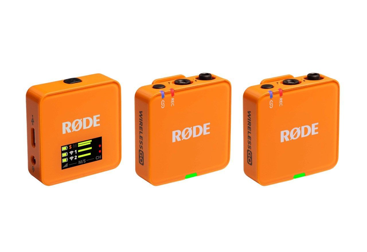 Rode Wireless GO III Compact Wireless Microphone System Orange Rode Wireless GO III Compact Wireless Microphone System Orange
