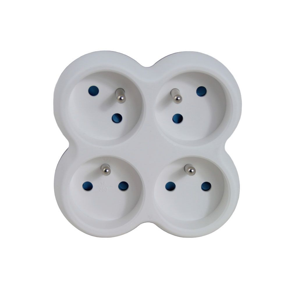 Esperanza Hálózati Elosztó 4DIN Fali White/Grey