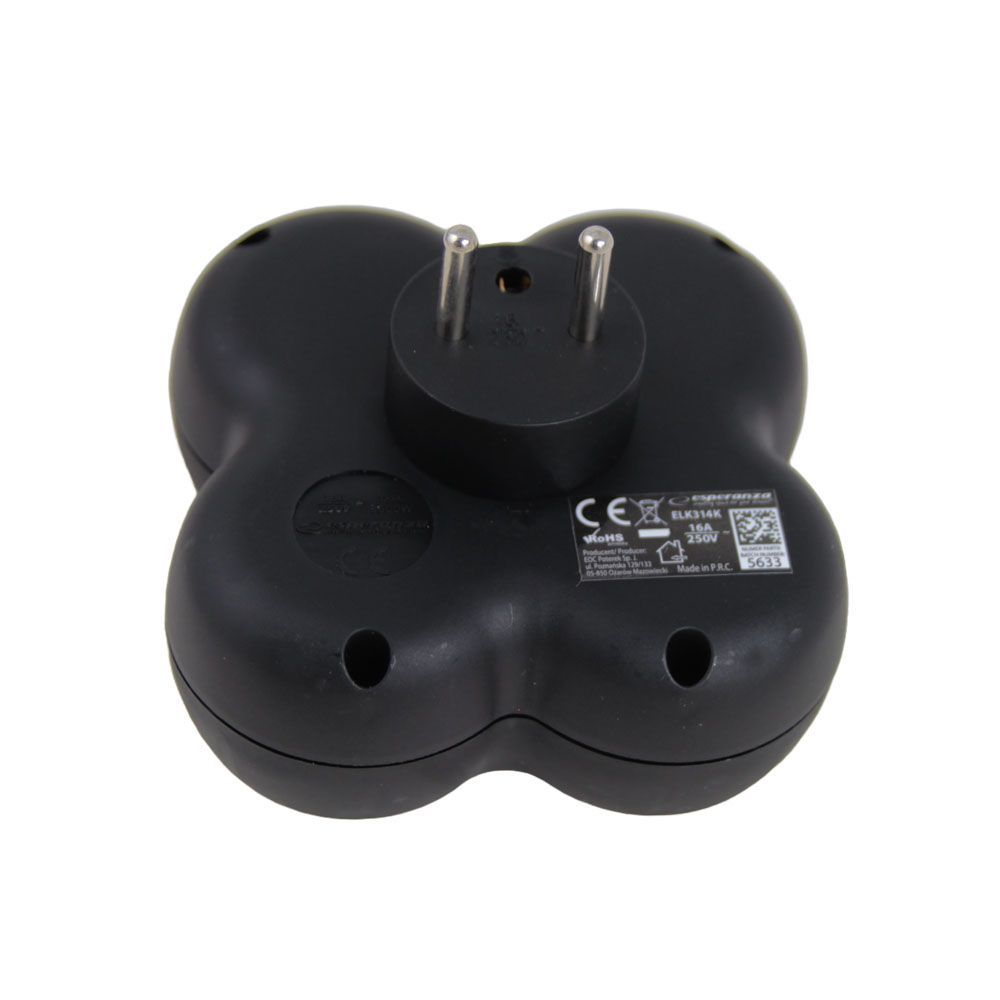 Esperanza Hálózati Elosztó 4DIN Fali Black Esperanza Hálózati Elosztó 4DIN Fali Black