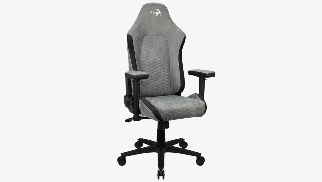Aerocool CROWN AeroSuede Gaming Chair Stone Grey Aerocool CROWN AeroSuede Gaming Chair Stone Grey
