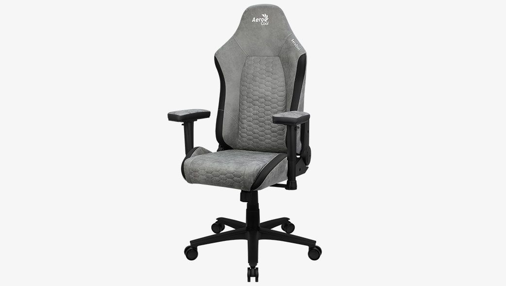 Aerocool CROWN AeroSuede Gaming Chair Stone Grey Aerocool CROWN AeroSuede Gaming Chair Stone Grey