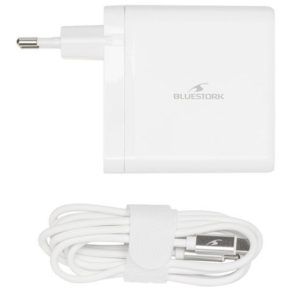 Bluestork PW-NB-65-C 65W Wall Charger Adapter White Bluestork PW-NB-65-C 65W Wall Charger Adapter White