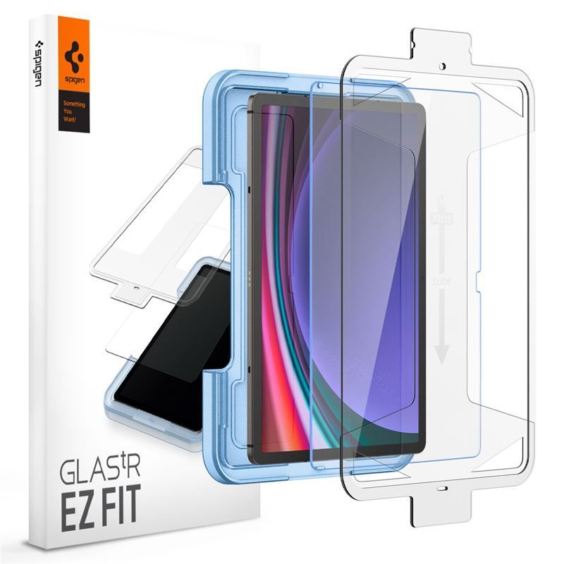 Spigen Glass tR EZ Fit 1 Pack - Samsung Galaxy Tab S9+ Spigen Glass tR EZ Fit 1 Pack - Samsung Galaxy Tab S9+
